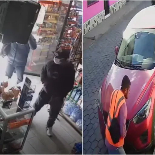 Doble ataque delincuencial en zona 1 de Xela. ,Capturan de pantalla video de X.