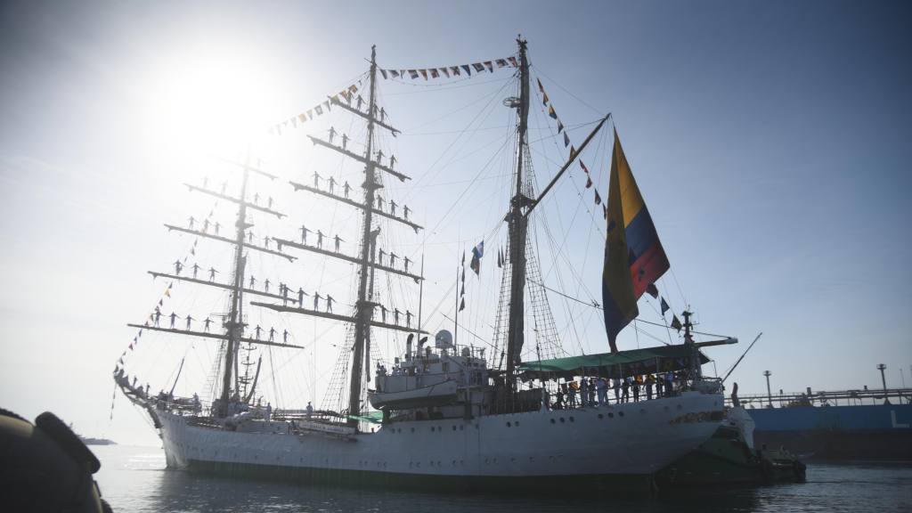 Buque Escuela ARC Gloria de la Armada de Colombia atraca en Guatemala | Omar Solís/EU