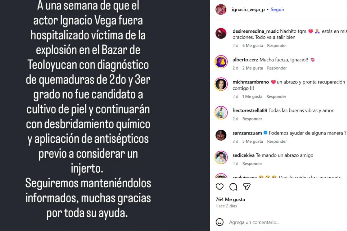 Ignacio Vega, Instagram