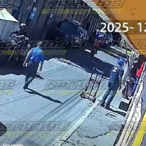 Vendedor rutero es asaltado en colonia Toledo. ,Captura de pantalla video Facebook.