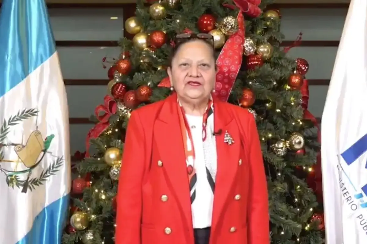 La fiscal general Consuelo Porras brindó un mensaje para celebrar el Año Nuevo., Ministerio Público