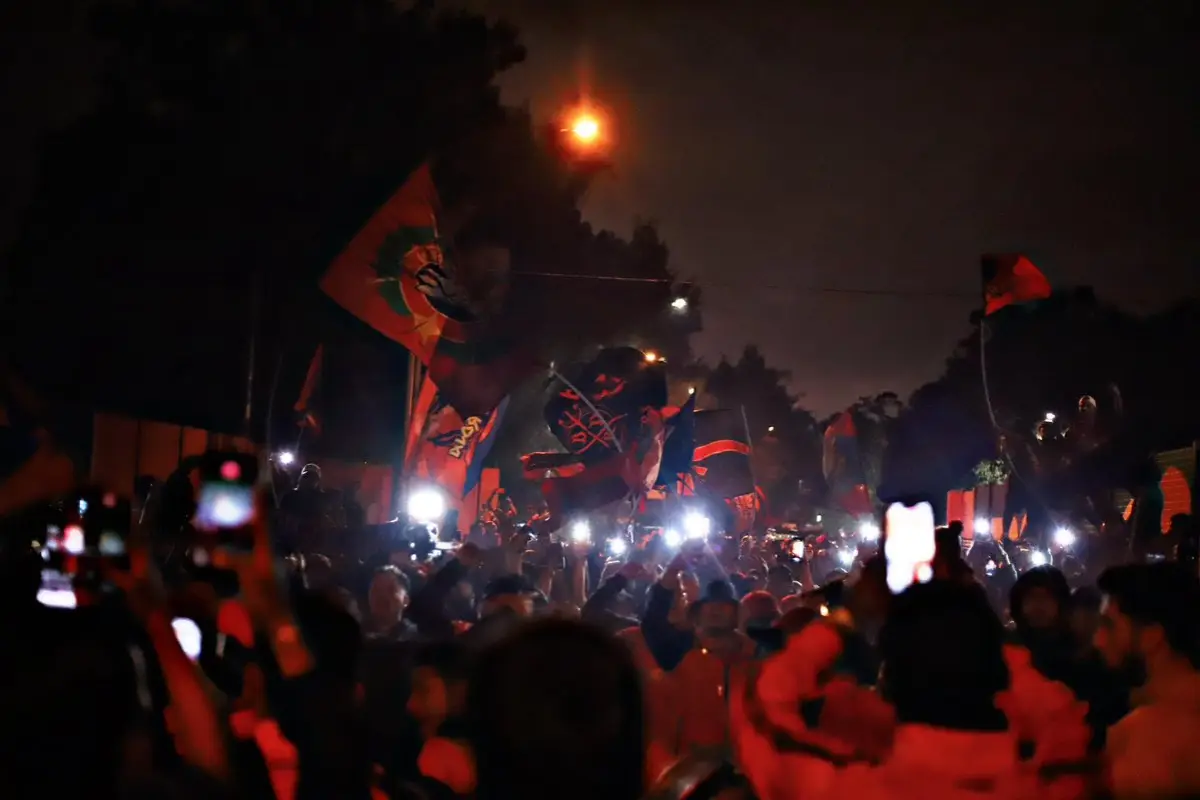 Banderazo de la afición de Municipal 