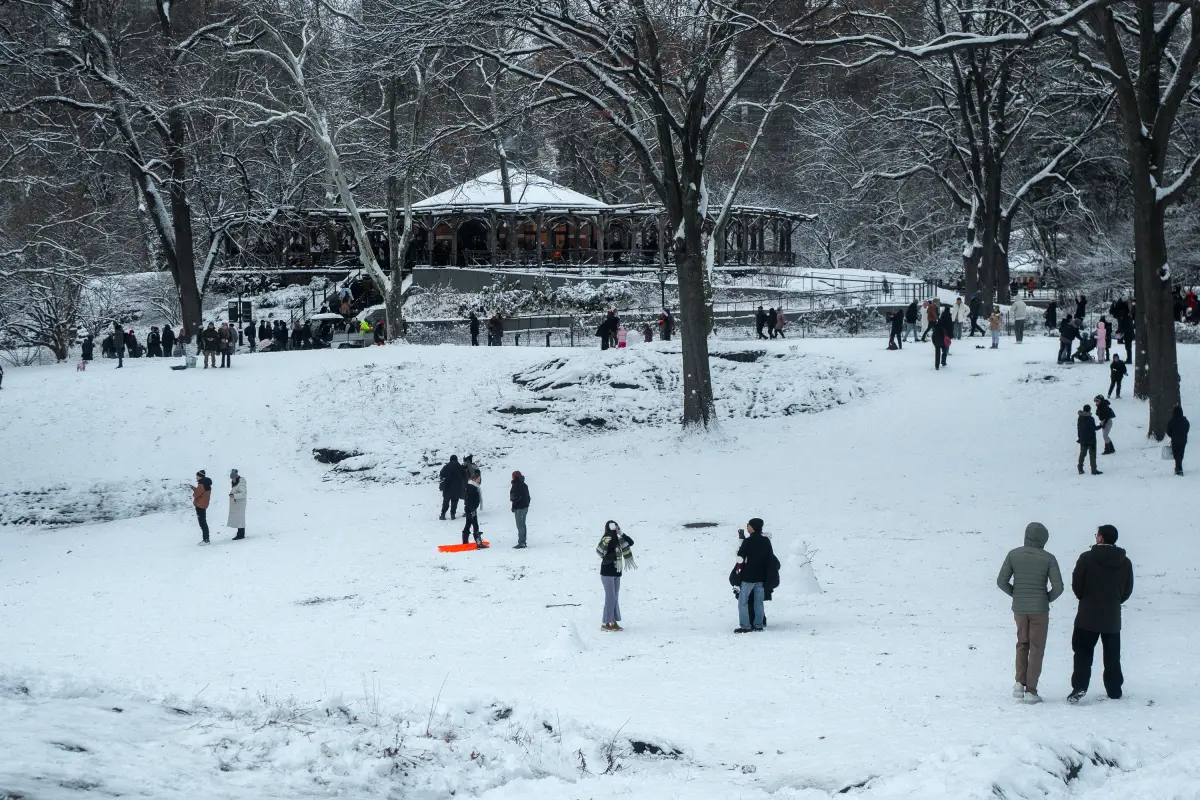 Clima invernal en Central Park, Nueva York, EE.UU., el 27 de diciembre de 2025. , Foto EFE