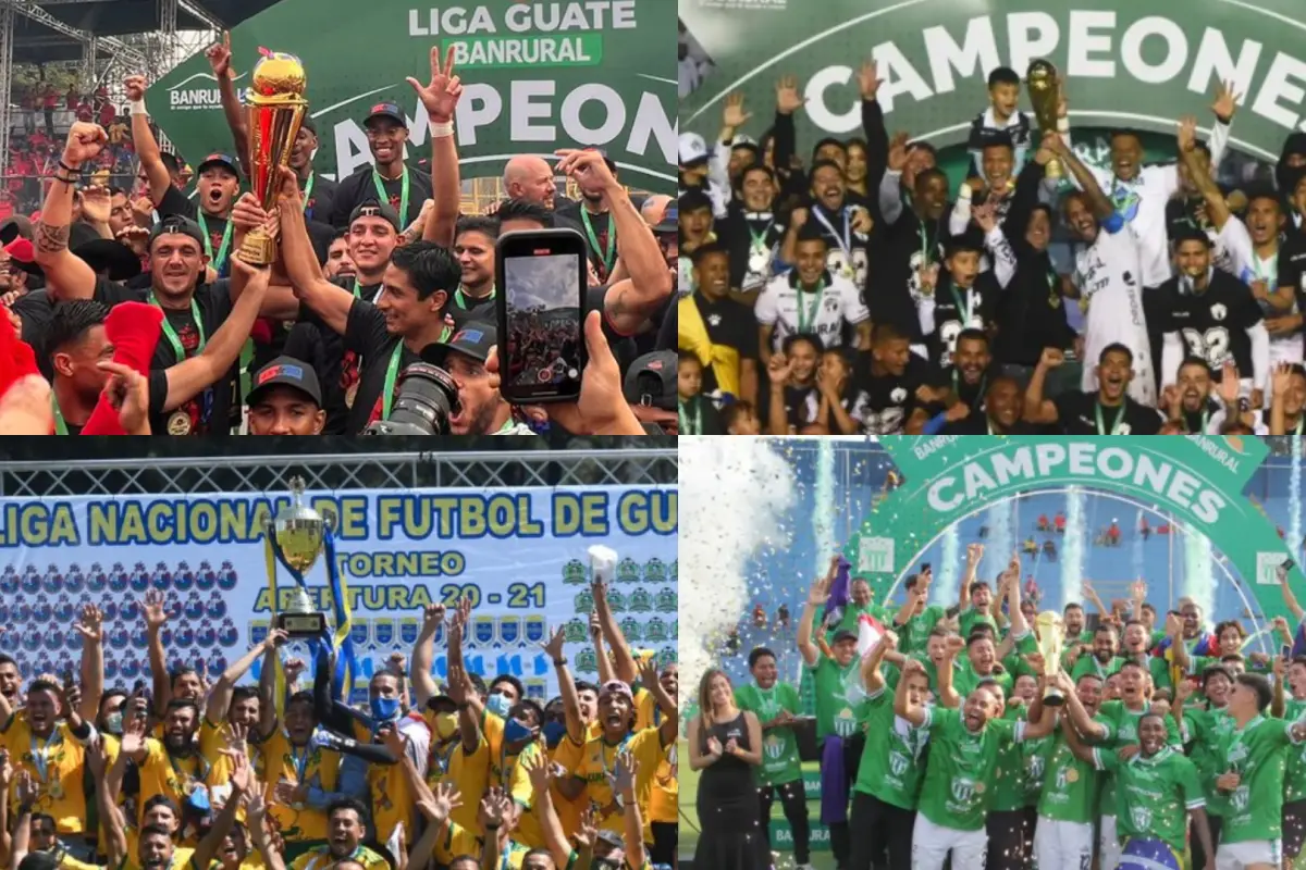 Municipal, Comunicaciones y Guastatoya son los únicos bicampeones de torneos cortos 