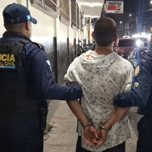 La captura ocurrió en la zona 3 de Escuintla. ,Foto PNC