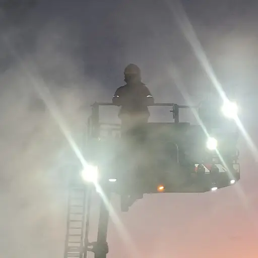 Bomberos combatieron un incendio en zona 8 ,Foto Bomberos Municipales