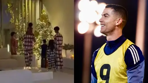 Cristiano compartió con su familia las fiestas de Nochebuena y Navidad 