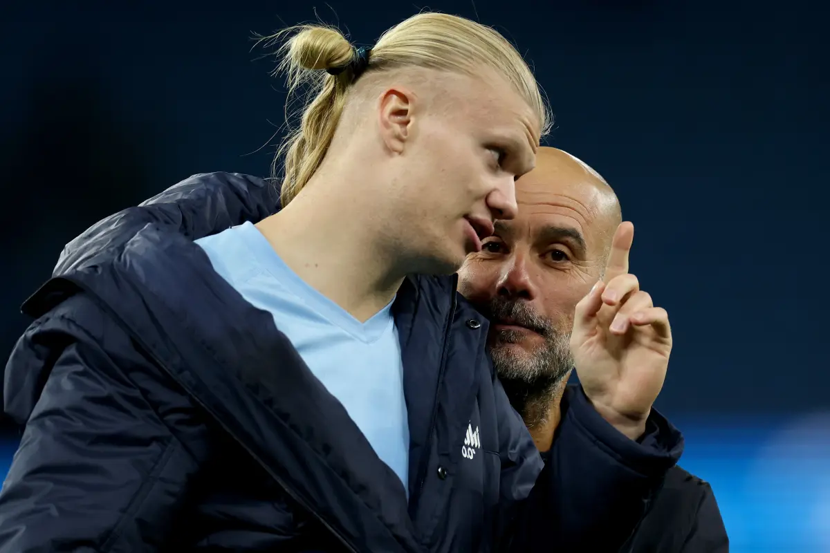 Haaland 'responde' a Guardiola con una foto subido a una báscula