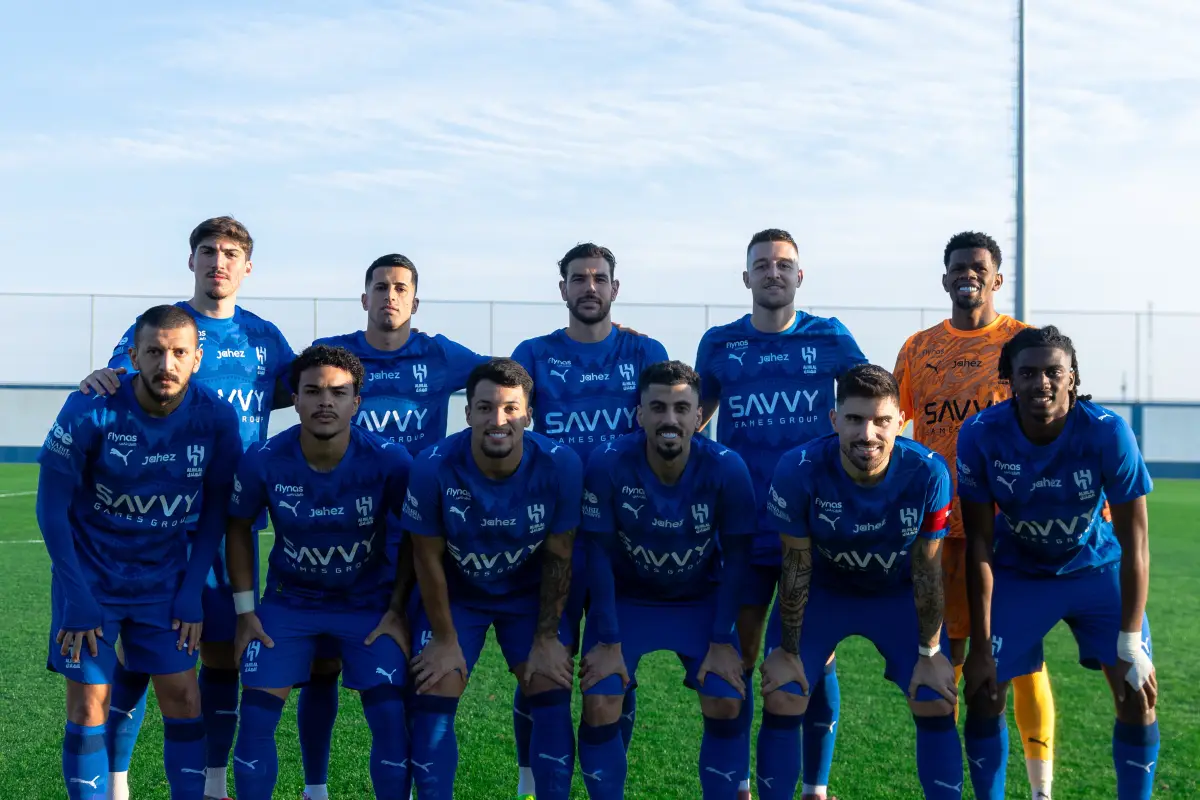 Cuadro titular del Al-Hilal en un partido amistoso - Al-Hilal