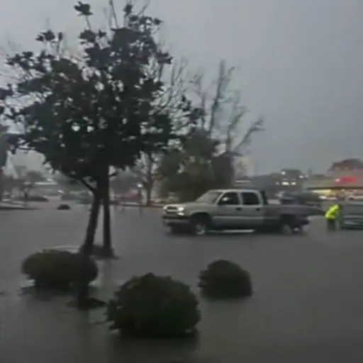 Inundaciones en California ,Captura de pantalla de la red social X
