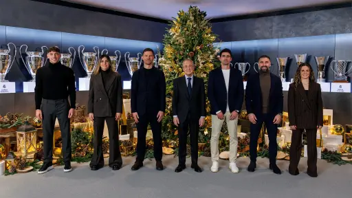 El presidente del Real Madrid, Florentino Pérez, dio un mensaje de Navidad 