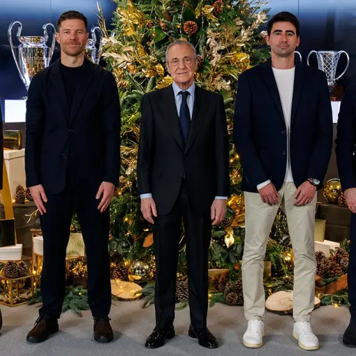 El presidente del Real Madrid, Florentino Pérez, dio un mensaje de Navidad 