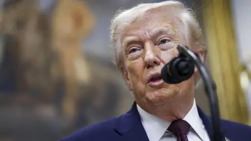 El presidente de Estados Unidos, Donald Trump, durante un anuncio en la Sala Roosevelt de la Casa Blanca, en Washington, DC, Estados Unidos, el 19 de diciembre de 2025 , EFE/WILL OLIVER