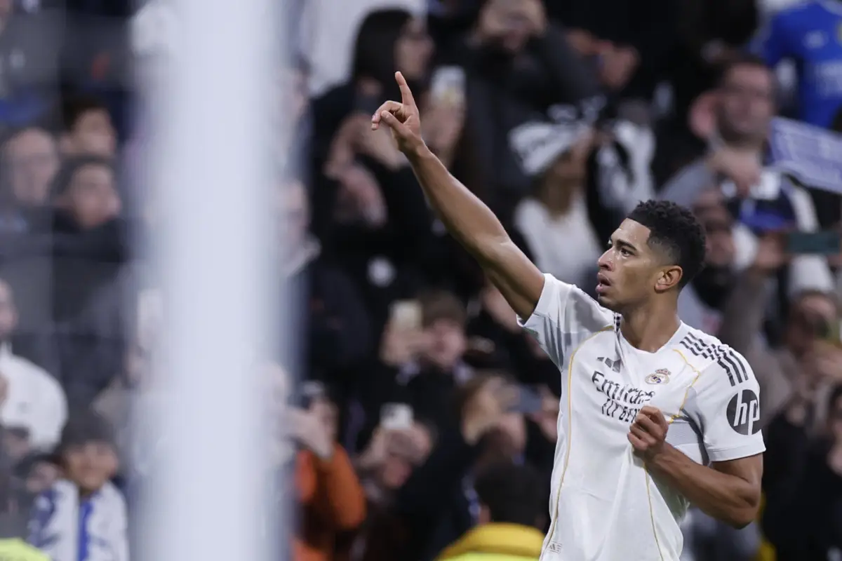 Celebración de Jude Bellingham ante el Sevilla - EFE