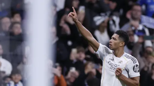 Celebración de Jude Bellingham ante el Sevilla - EFE