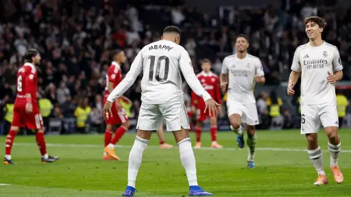 Mbappé celebró como Cristiano Ronaldo ante el Sevilla - Real Madrid C.F.
