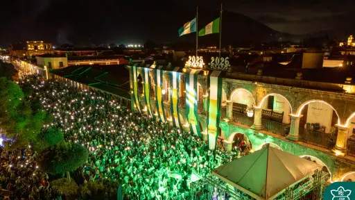 Plaza Mayor de Antigua Guatemala celebra el bicampeonato del \