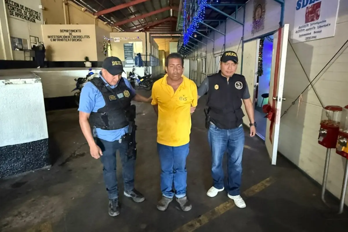 Marvin González Chinchilla fue capturado por asesinato, plagio o secuestro, Foto PNC