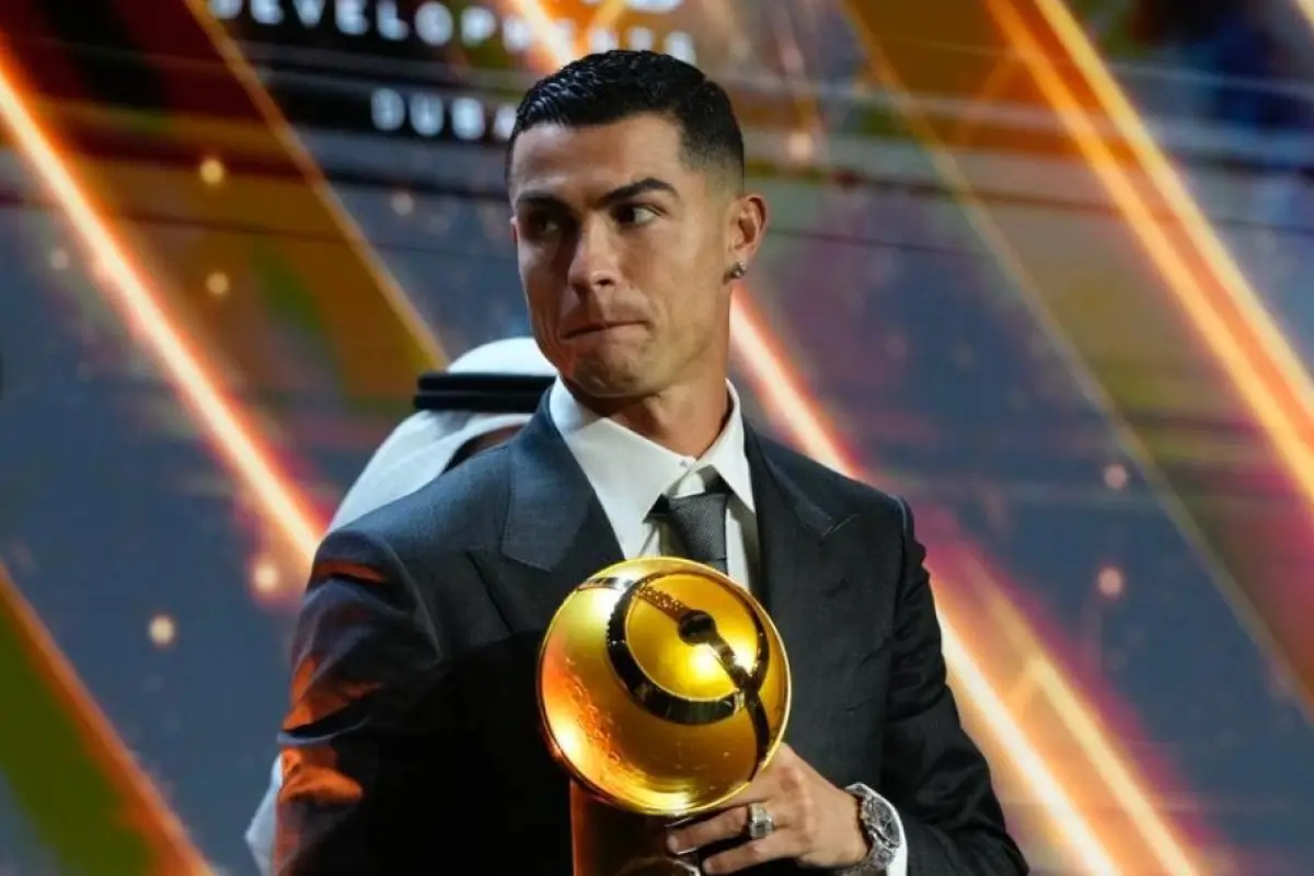 Cristiano Ronaldo durante los premios Globe Soccer 2025,