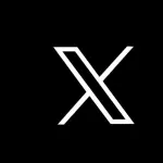 Logo de la red social X ,Red social X