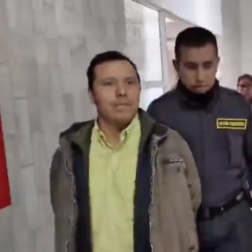 Basilio Puac, ex vicepresidente de los 48 Cantones de Totonicapán, en Torre de Tribunales. ,Ángel Oliva/EU