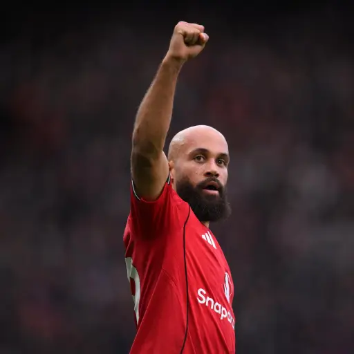 Celebración de Bryan Mbeumo ante el Manchester City - EFE