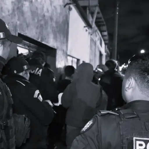 El ataque aramdo ocurrió dentro de un local que funcionaba como taller de mecánica. ,Bomberos Municipales. 