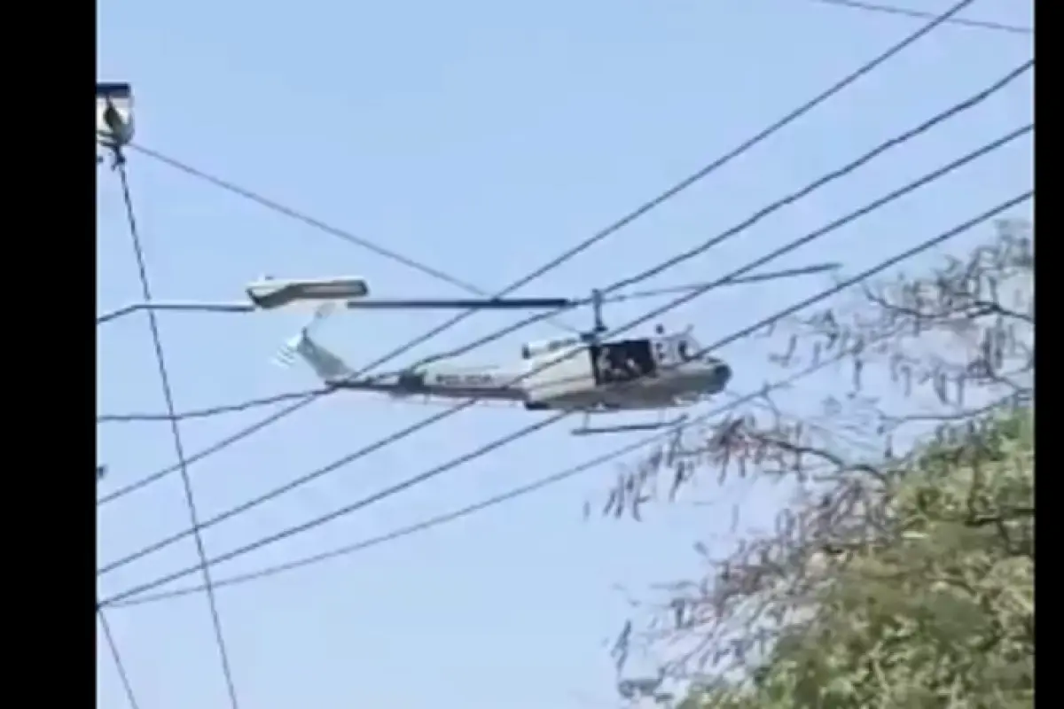 Residentes de la cabecera de Escuintla compartieron imágenes de las aeronaves. , Captura de pantalla. 