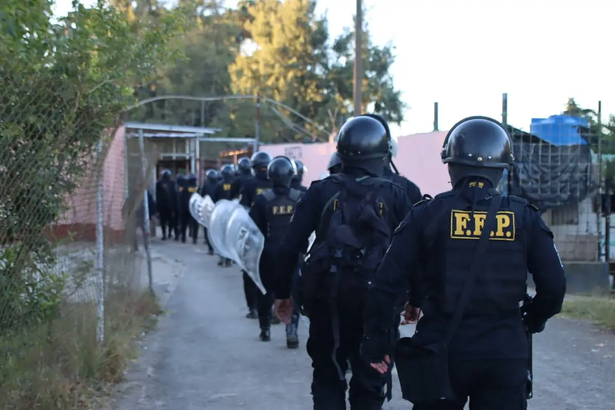 Agentes de la PNC participaron en el operativo., Foto PNC