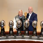 Gianni Infantino estuvo presente en los playoffs de la NFLt
