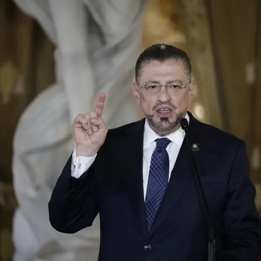 Foto de archivo del presidente de Costa Rica, Rodrigo Chaves , EFE/Jeffrey Arguedas