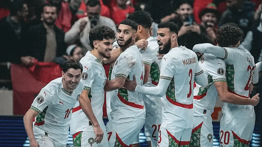 Celebración de Marruecos en la Copa Africana de Naciones - CAF