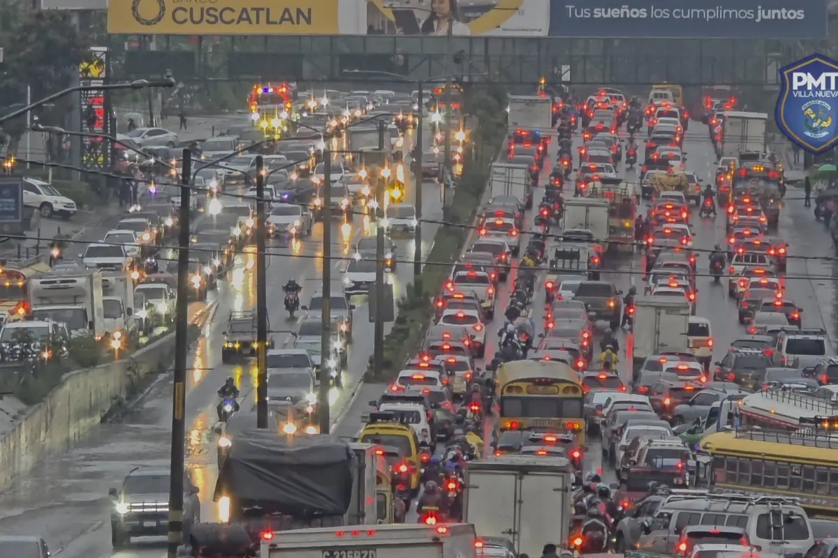 La PMT de Villa Nueva espera que las complicaciones del tránsito empiecen a las 4:00 horas en el sector de Villa Nueva., PMT de Villa Nueva.