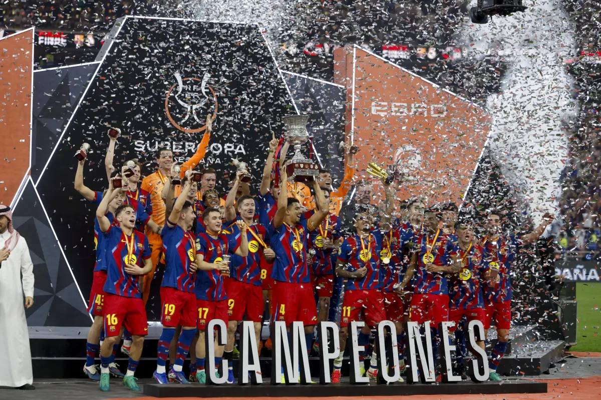 Barcelona, campeón de la Supercopa de España 2026 - EFE