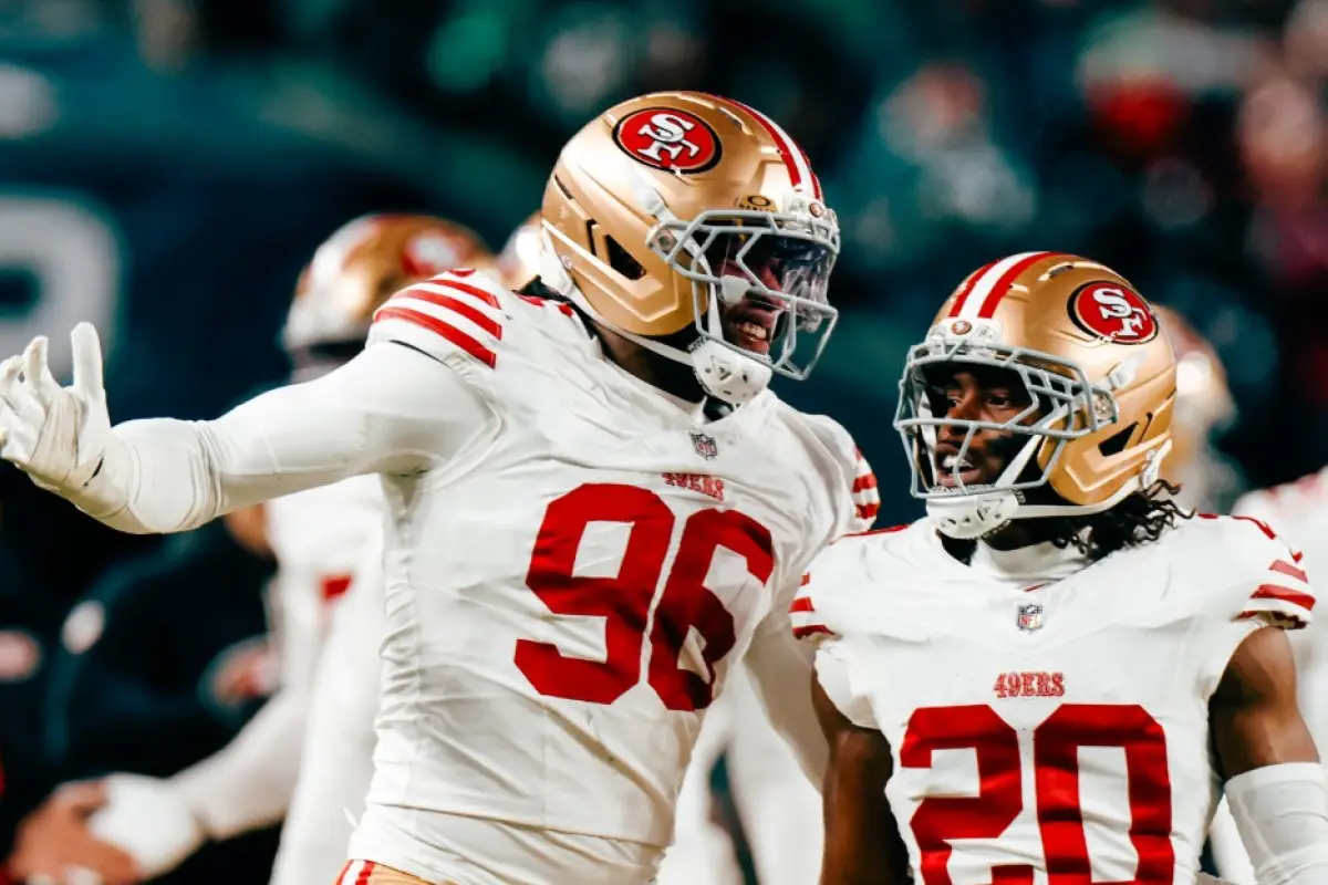 San Francisco superó una lesión temprana en el tendón de Aquiles de George Kittle y una tacaña defensa de Filadelfia para derrotar a los Eagles en el partido de playoffs del domingo