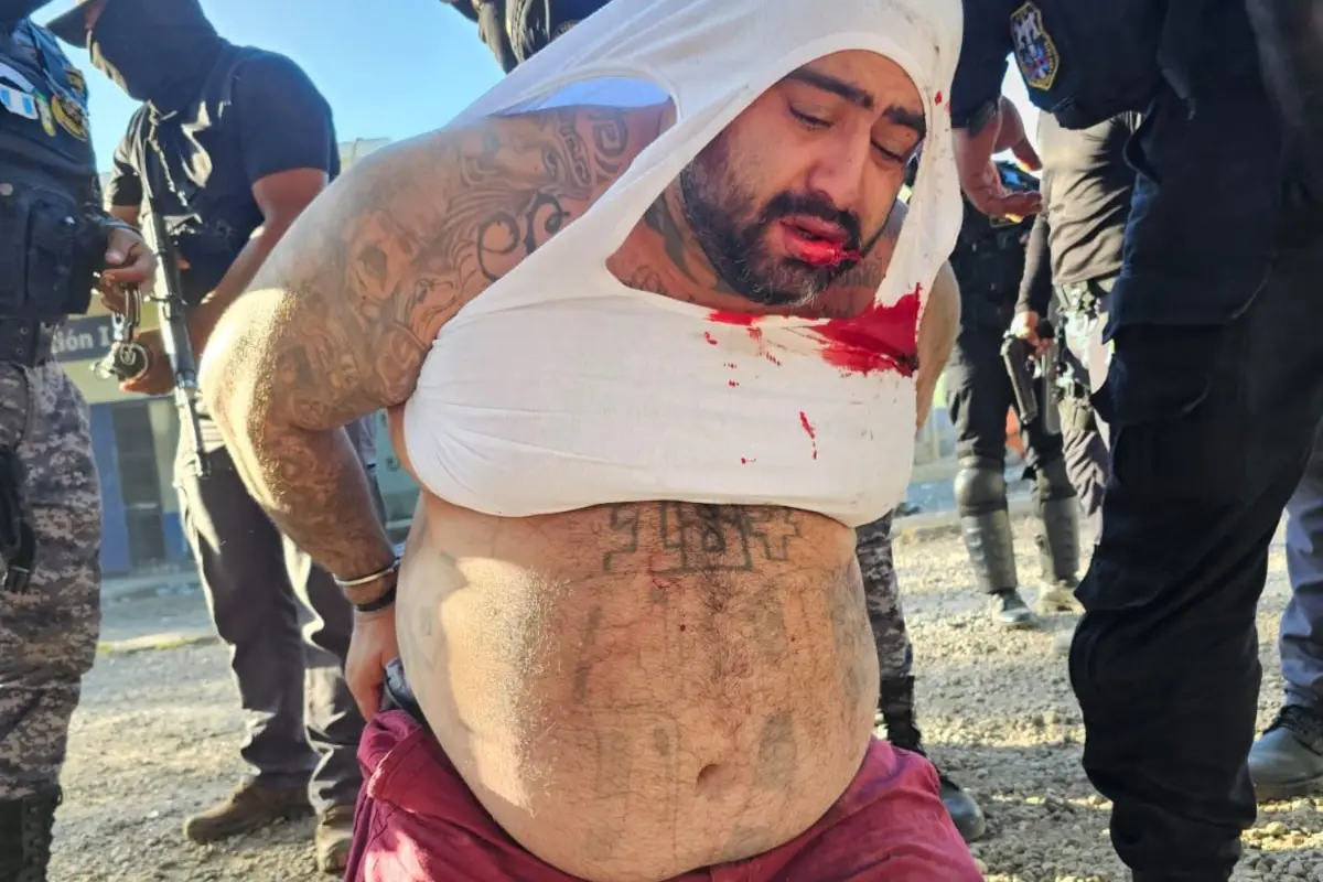 Aldo Dupie, alias El Lobo fue sometido al orden, PNC de Guatemala.