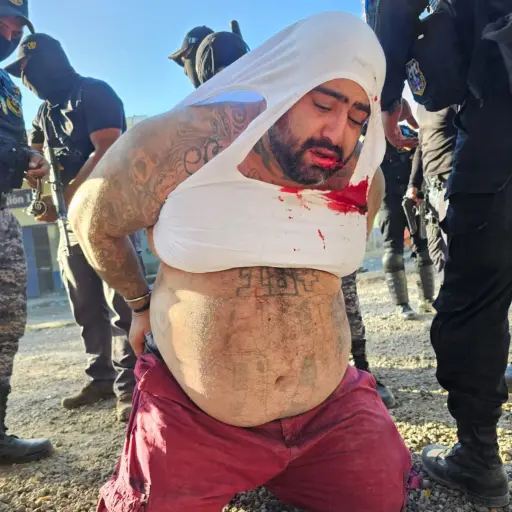 Aldo Dupie, alias El Lobo fue sometido al orden ,PNC de Guatemala.