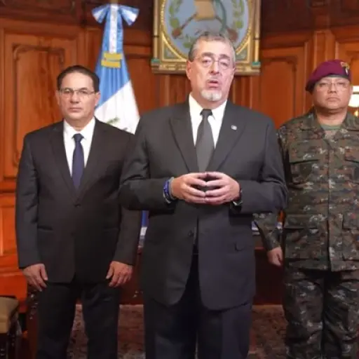 El mandatario se dirigió a la nación por medio de cadena nacional. ,Gobierno de Guatemala