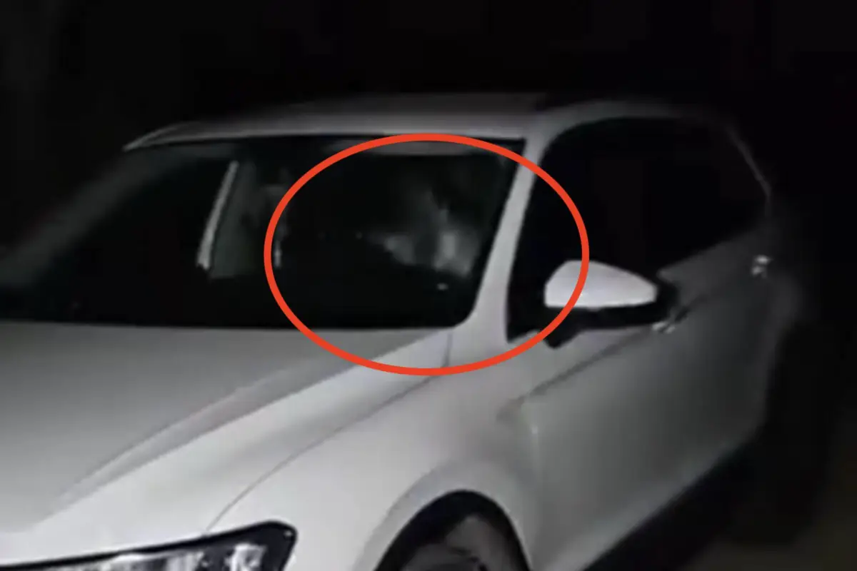 ¿Aparición paranormal o montaje?, Captura de pantalla video de Facebook.