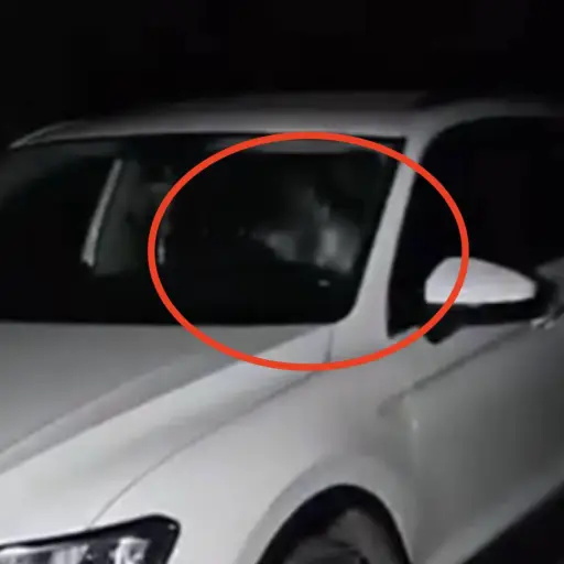 ¿Aparición paranormal o montaje? ,Captura de pantalla video de Facebook.