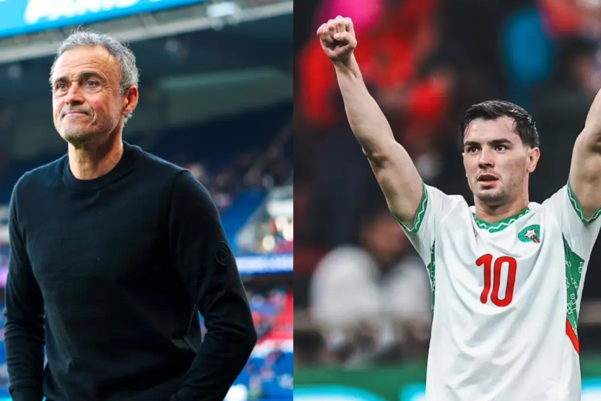 Luis Enrique defiende a Brahim Díaz tras su penal fallado en la Copa Africana - RR.SS.