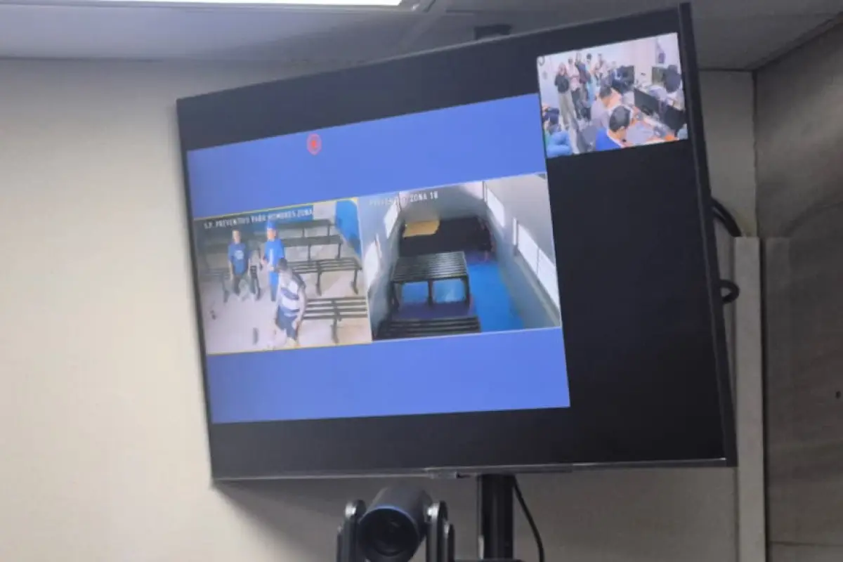 Los reos recapturados fugados de Fraijanes II comparecieron por medio de videoconferencia a la audiencia de primera declaración., Ángel Oliva/EU