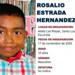 Rosalio Estrada Hernandez de 10 años ,Captura de pantalla