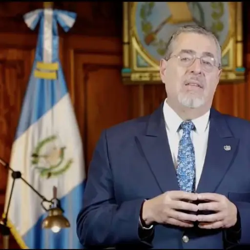 El presidente Bernardo Arévalo brindó un mensaje en cadena nacional el domingo, 4 de enero de 2026. ,Gobierno de Guatemala