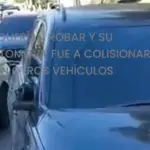 Me quisieron asaltar: automovilista chocó varios vehículos al intentar huir en la zona 13t