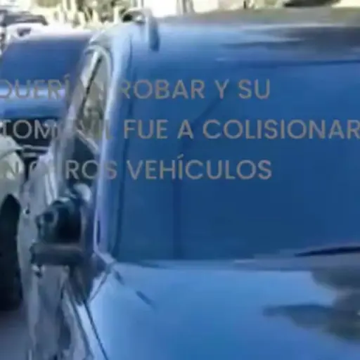 Automovilista provoca colisiones frente al Zoológico La Aurora. ,Captura de pantalla video X.