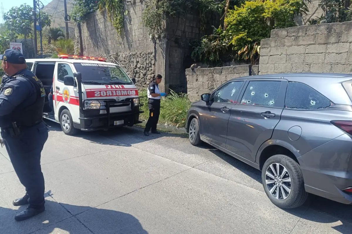 El hecho de violencia ocurrió en el Km. 32.5 de la ruta al pacífico., Bomberos Voluntarios