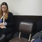 Fernando Arévalo y Sofía Lam comparecieron a la audiencia. ,Foto Angel Oliva