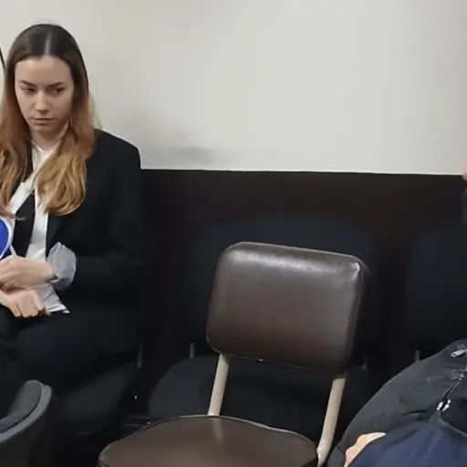 Fernando Arévalo y Sofía Lam comparecieron a la audiencia. ,Foto Angel Oliva