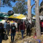 Accidente de bus en Baja Verapaz deja un muerto y varios heridost